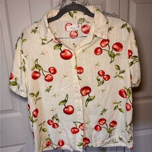 Angel Kiss Cherry Pattern Blouse